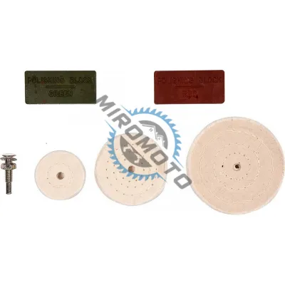 Set de lustruit pentru oțel, aluminiu și plastic, 6 piese 