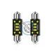 Set 2 becuri led auto, pentru numar inmatriculare, portbagaj, plafoniera, c5w, 12V, 41mm, 10 led canbus, alb