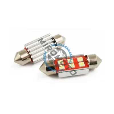 Set 2 becuri led auto, pentru numar inmatriculare, portbagaj, plafoniera, c5w, 12V, 36mm, 6 led canbus, alb Set 2 becuri led auto, pentru numar inmatriculare, portbagaj, plafoniera, c5w, 12V, 36mm, 6 led canbus, alb