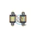 Set 2 becuri led auto, pentru numar inmatriculare, portbagaj, plafoniera, c5w, 12V, 31mm, 15 led canbus, alb