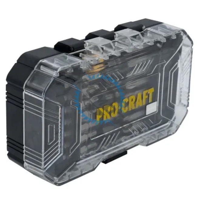 Set Biti Procraft BS-37, adaptoare priza ,chei, 37 piese