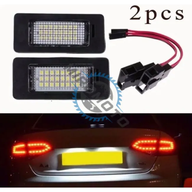 Set 2 lampi numar LED pentru audi tt , q5, a4 b8, s5, a5, canbus