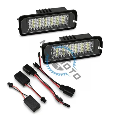 Set 2 lampi numar led canbus fara eroare VW golf 4 / 5 / 6 /, eos, passat sedan, passat cc, polo, phaeton, scirocco Set 2 lampi numar led canbus fara eroare VW golf 4 / 5 / 6 /, eos, passat sedan, passat cc, polo, phaeton, scirocco
