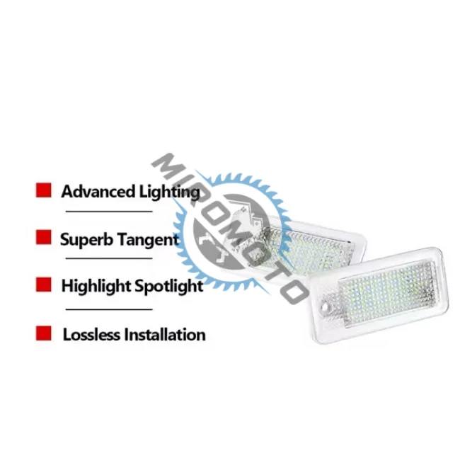 Set 2 lampi numar LED pentru audi a3, s3, a4 b7, s4 b7, rs4 b7, a6 c6, s6 c6, rs6 c6, a5 cabrio/cabriolet