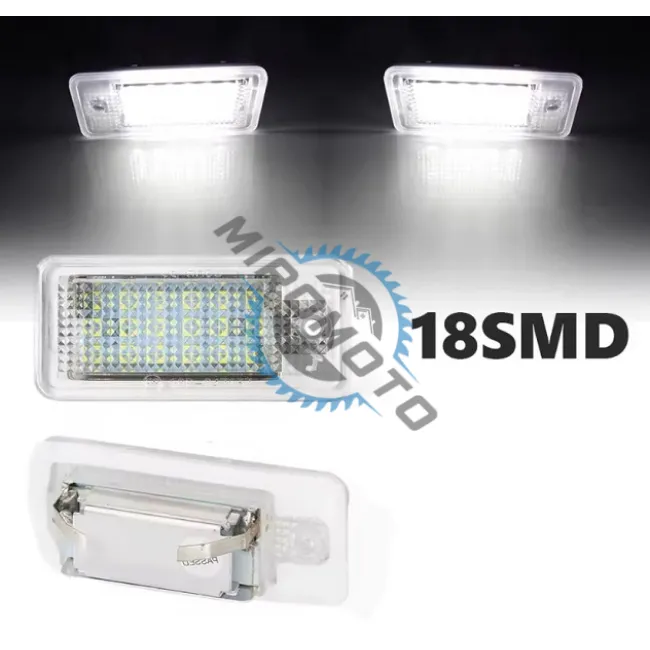 Set 2 lampi numar LED pentru audi a3, s3, a4 b7, s4 b7, rs4 b7, a6 c6, s6 c6, rs6 c6, a5 cabrio/cabriolet