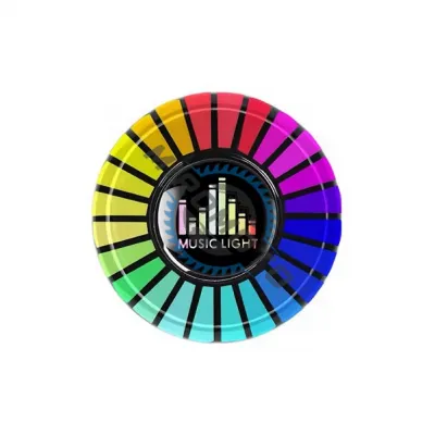 Odorizant pentru masina cu lumini led RGB care ritmeaza pe muzica, suport prindere grila ventilatie, incarcare USB, Negru Odorizant pentru masina cu lumini led RGB care ritmeaza pe muzica, suport prindere grila ventilatie, incarcare USB, Negru