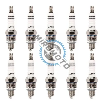 Set 10 x Bujie pentru scuter/ATV 50cc-150cc 4 timpi A7TC Set 10 x Bujie pentru scuter/ATV 50cc-150cc 4 timpi A7TC