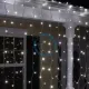 Instalatie de Craciun tip perdea ploaie premium 5 M X 1 M, 200 Leduri, pentru exterior si interior cu flash, interconectabila, Alb Rece