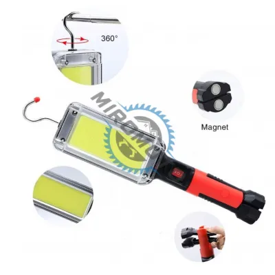 Lampa magnetica cu acumulator 20W, COB led, reincarcabila, USB Lampa magnetica cu acumulator 20W, COB led, reincarcabila, USB