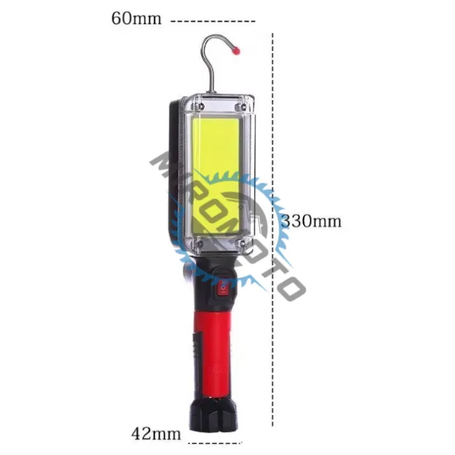 Lampa magnetica cu acumulator 20W, COB led, reincarcabila, USB