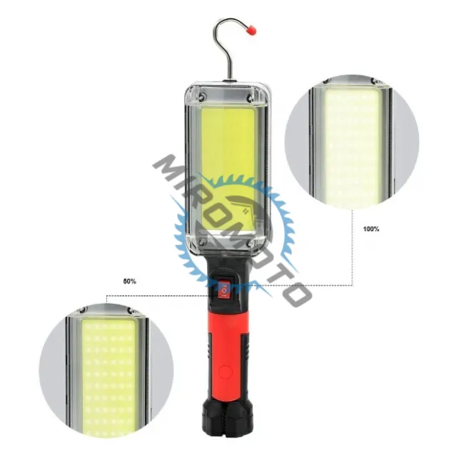 Lampa magnetica cu acumulator 20W, COB led, reincarcabila, USB