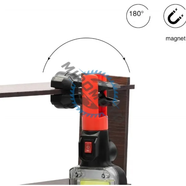 Lampa magnetica cu acumulator 20W, COB led, reincarcabila, USB