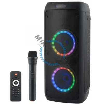 Boxa Portabila, 800w, Rgb, Microphone Wireless, Telecomanda, Aux, Usb Boxa Portabila, 800w, Rgb, Microphone Wireless, Telecomanda, Aux, Usb
