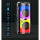 Boxa portabila, bluetooth, putere 16W, lumini RGB, microSD, radio FM, AUX, intrare USB, microfon karaoke, display LED, telecomanda