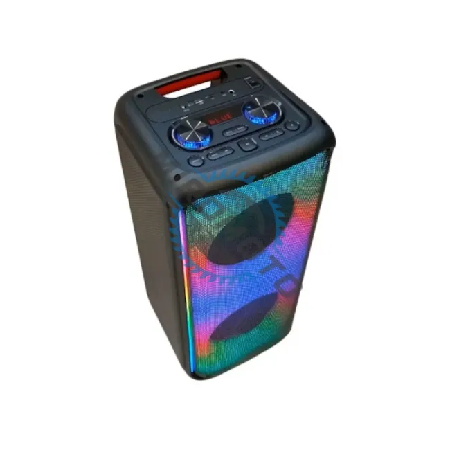 Boxa Portabila, putere 75w, lumina RGB, bluetooth V5.3, microfon wireless, telecomanda, aux, usb