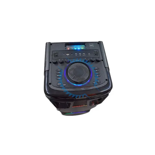 Boxa portabila, putere 200W, lumina RGB, bluetooth V5.3, microfon wireless, karaoke, telecomanda, aux, usb