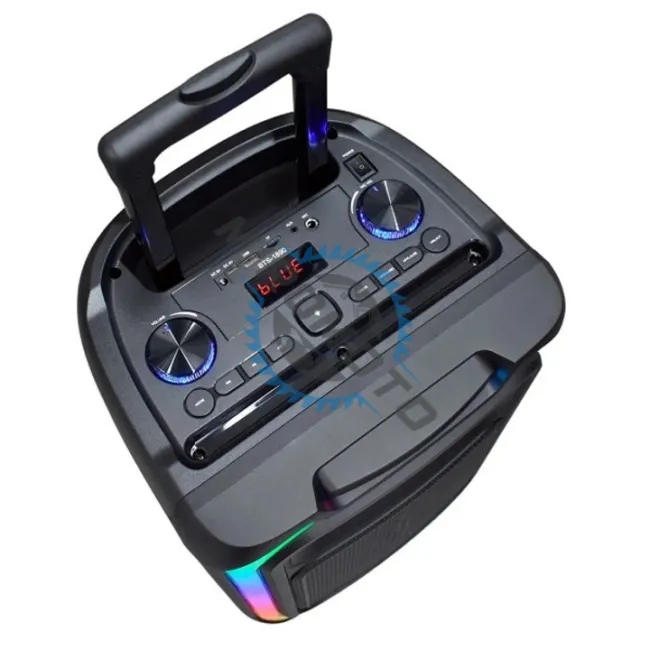 Boxa portabila, putere 65W, lumina RGB, bluetooth V5.3, microfon wireless, aux, usb