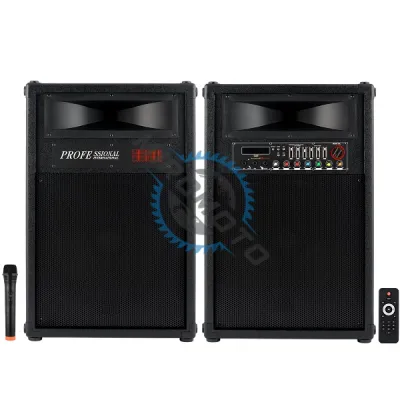 Set 2 boxe active, bluetooth 600W, EQ5+, usb, microfon wireless, telecomanda Set 2 boxe active, bluetooth 600W, EQ5+, usb, microfon wireless, telecomanda