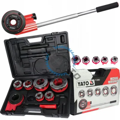 Set filiere cu clichet, Yato YT-29003, 1/2-2 inch, 6 bucati