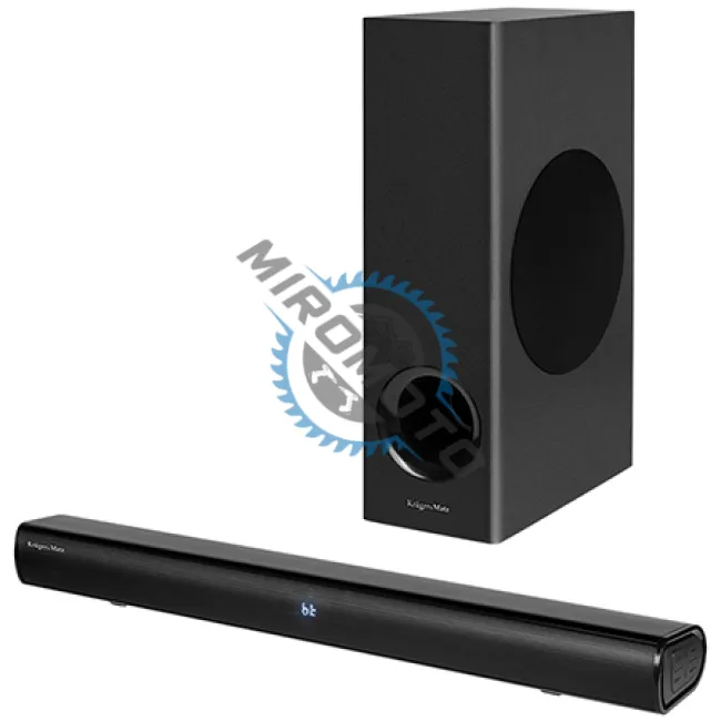 Soundbar Planet 2.1, bluetooth 5.3, aux, hdmi, usb, telecomanda, negru