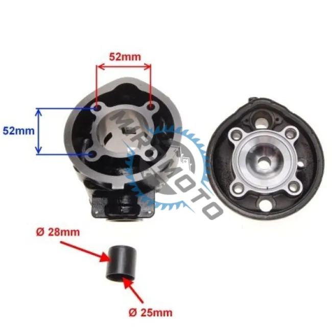 Set motor + chiulasa scuter Yamaha AM6, TZR, Rieju 90cc 2T, racire apa