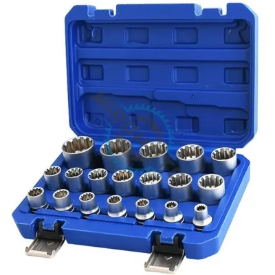 Set 19 chei tubulare spline 1/2 Cr-V, 8-32mm, 12-point Set 19 chei tubulare spline 1/2 Cr-V, 8-32mm, 12-point