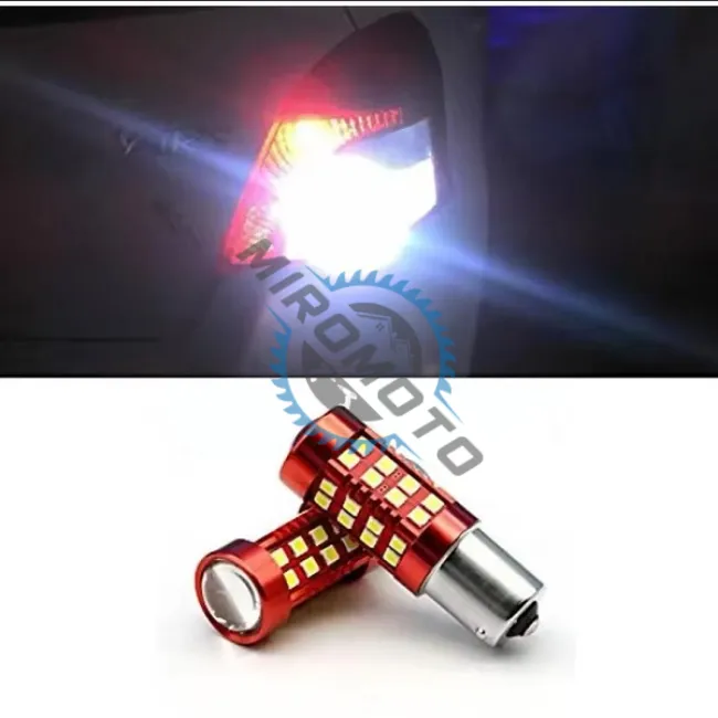 Set 2x Becuri Auto, Led BA15S, 55w, 900lm, 6000k, 12v, 36 smd, alb