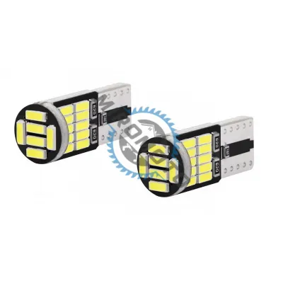 Set 2x Becuri Auto, Led T10, w5w, 6000k, 6W, 12v, 26 smd, alb Set 2x Becuri Auto, Led T10, w5w, 6000k, 6W, 12v, 26 smd, alb