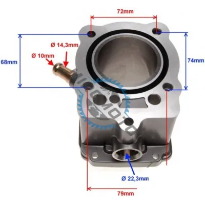 Kit cilindru Atv Loncin, Honda CG150, 150cc, 4T, racire apa, 62mm Kit cilindru Atv Loncin, Honda CG150, 150cc, 4T, racire apa, 62mm