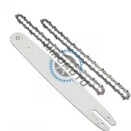 Set lama si 2 lanturi drujba, lungime 40cm, pas 3/8, 27.5 dinti (55 eclise) compatibil drujba Stihl MS 211, 231, 241