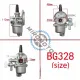 Carburator motocoasa Mitsubishi TL33 TB33 TU33 BC330 BG330, Tanaka BG328 SUM328 (admisie 16mm)