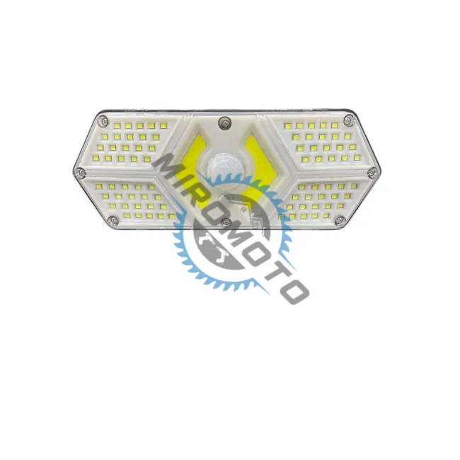 Lampa solara de perete cu senzor de miscare, 88led+44 cob, 20W, 600lm