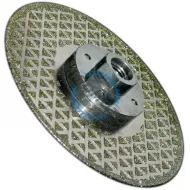 Disc diamantat pentru taiere si slefuire marmura, gresie, piatra, diametru 125mm, filet M14