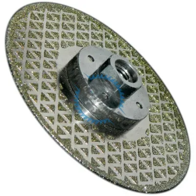 Disc diamantat pentru taiere si slefuire marmura, gresie, piatra, diametru 125mm, filet M14 Disc diamantat pentru taiere si slefuire marmura, gresie, piatra, diametru 125mm, filet M14