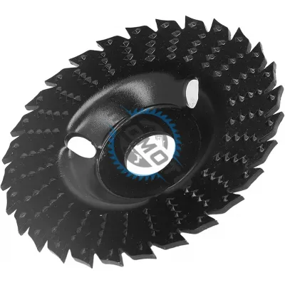 Disc circular slefuit, modelat, raspel, otel carburat, pentru lemn, plastic, ipsos, 125x22.2 mm