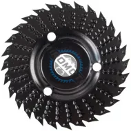 Disc circular slefuit, modelat, raspel, otel carburat, pentru lemn, plastic, ipsos, 125x22.2 mm