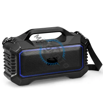 Boxa Portabila, 10W, Bluetooth V5.1, Usb, TF Card, FM, 1200mAh, RGB led, lanterna, negru Boxa Portabila, 10W, Bluetooth V5.1, Usb, TF Card, FM, 1200mAh, RGB led, lanterna, negru