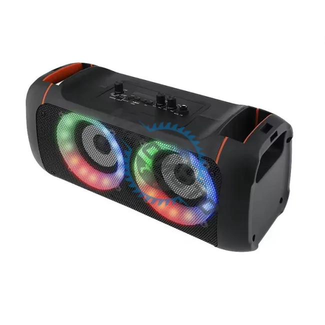 Boxa Portabila, 20W, RGB, Bluetooth V5.3, Aux, Usb, TF Card, FM, 3600mah, negru