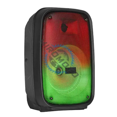 Boxa Portabila, 12W, Bluetooth V5.0+EDR, Usb, TF Card, FM, RGB, 1800mah, negru Boxa Portabila, 12W, Bluetooth V5.0+EDR, Usb, TF Card, FM, RGB, 1800mah, negru