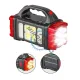 Lanterna reincarcabila, LED+COB, panou solar, 4 moduri iluminare, 25W, 1500mah, IP44