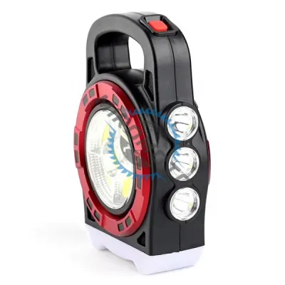 Lanterna reincarcabila multifunctionala LED+COB, panou solar, 3 moduri iluminare, 20w, 2400mah, IP44 Lanterna reincarcabila multifunctionala LED+COB, panou solar, 3 moduri iluminare, 20w, 2400mah, IP44