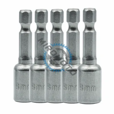 Capete chei tubulare, profil hexagonal interior, 8 mm, set 5 bucati Capete chei tubulare, profil hexagonal interior, 8 mm, set 5 bucati