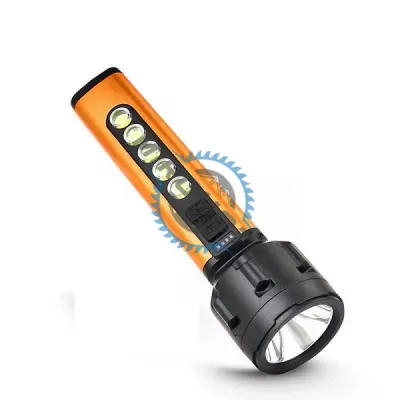 Lanterna reincarcabila, LED+COB, 2 moduri iluminare, 5W, aluminiu+abs, ip44, 500 lumeni Lanterna reincarcabila, LED+COB, 2 moduri iluminare, 5W, aluminiu+abs, ip44, 500 lumeni