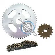 Kit lant transmisie Atv 428 - 128L si pinioane 428-38T / 428-15T (TMMP)