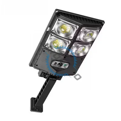 Lampa solara stradala cu panou solar si telecomanda, 30W, suport incorporat, 4 celulele led, rezistent la apa ip66, senzor de miscare si lumina Lampa solara stradala cu panou solar si telecomanda, 30W, suport incorporat, 4 celulele led, rezistent la apa ip66, senzor de miscare si lumina
