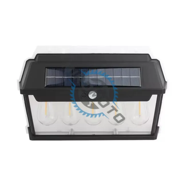 Lampa solara de perete cu senzor de miscare, 65W, 5 becuri Led, IP65, Acumulator 3.7v