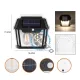 Lampa solara de perete cu senzor de miscare, 28W, 2 becuri Led, IP65, Acumulator 3.7v