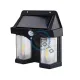 Lampa solara de perete cu senzor de miscare, 18W, 2 becuri Led, IP65, Acumulator 3.7v