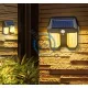 Lampa solara de perete cu senzor de miscare, 18W, 2 becuri Led, IP65, Acumulator 3.7v