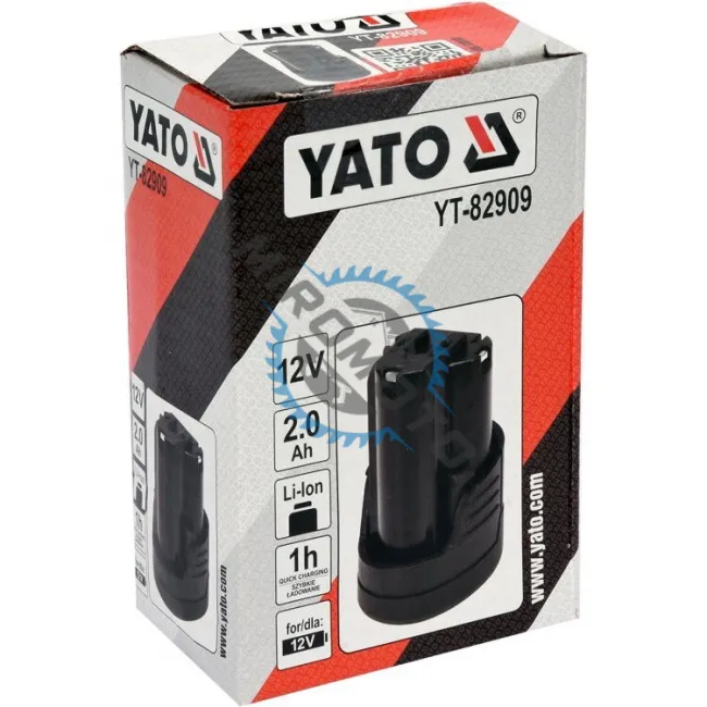 Acumulator, Yato YT-82909, Li-Ion, 12 V, 2 Ah